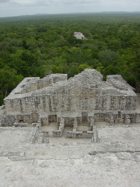 Calakmul, Structure II, view across site