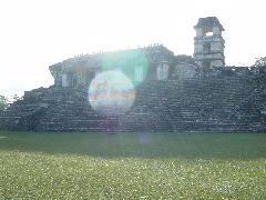 Palenque, Palacio, backlit